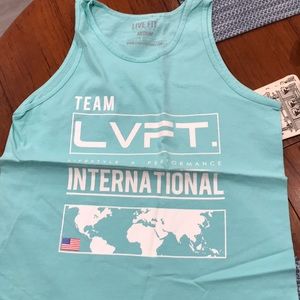Teal LVFT tank for men